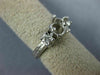 ANTIQUE .50CT DIAMOND 14KT WHITE GOLD 3 STONE SEMI MOUNT ENGAGEMENT RING #16334