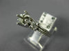 ANTIQUE .50CT DIAMOND 14KT WHITE GOLD 3 STONE SEMI MOUNT ENGAGEMENT RING #16334