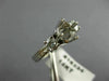 ANTIQUE .50CT DIAMOND 14KT WHITE GOLD 3 STONE SEMI MOUNT ENGAGEMENT RING #16334