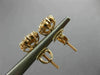ESTATE 1.0CT DIAMOND 14KT ROSE GOLD 3D CLASSIC FLOWER STUD SCREW BACK EARRINGS