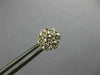 ESTATE 1.0CT DIAMOND 14KT ROSE GOLD 3D CLASSIC FLOWER STUD SCREW BACK EARRINGS
