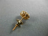 ESTATE 1.0CT DIAMOND 14KT ROSE GOLD 3D CLASSIC FLOWER STUD SCREW BACK EARRINGS