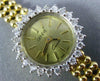 ESTATE GENEVE .72CT DIAMOND 14KT WHITE & YELLOW GOLD 3D ROUND LADIES WATCH #7472