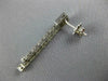 ESTATE 1.60CT DIAMOND 14KT WHITE GOLD 3D CLASSIC SQUARE HANGING EARRINGS #1676