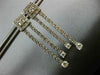 ESTATE 1.60CT DIAMOND 14KT WHITE GOLD 3D CLASSIC SQUARE HANGING EARRINGS #1676