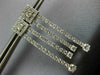 ESTATE 1.60CT DIAMOND 14KT WHITE GOLD 3D CLASSIC SQUARE HANGING EARRINGS #1676