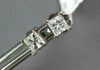 ESTATE .43CT DIAMOND 14KT WHITE GOLD 3D PRINCESS SQUARE STUDS EARRINGS #1785