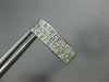 LARGE 1.56CT DIAMOND 14KT WHITE GOLD 3D PRINCESS INVISIBLE HUGGIE EARRINGS #1674