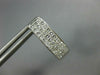 LARGE 1.56CT DIAMOND 14KT WHITE GOLD 3D PRINCESS INVISIBLE HUGGIE EARRINGS #1674