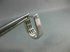 LARGE 1.56CT DIAMOND 14KT WHITE GOLD 3D PRINCESS INVISIBLE HUGGIE EARRINGS #1674