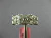 WIDE .95CT DIAMOND 18KT WHITE GOLD ROUND & BAGUETTE SQUARE HALO ANNIVERSARY RING