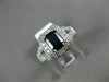 1.30CT DIAMOND & AAA SAPPHIRE 14KT WHITE GOLD 3D HALO FILIGREE ENGAGEMENT RING