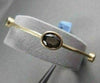 ANTIQUE HAMMER LOOK 9MM 2.7CT SMOKY TOPAZ 14KT YELLOW GOLD BANGLE ONE OF A KIND