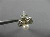 LARGE .50CT DIAMOND & AAA SOUTH SEA PEARL 14K WHITE GOLD 3D FLOWER LEAF EARRINGS