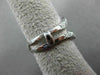 ANTIQUE WIDE .18CT OLD MINE DIAMOND 14KT WHITE GOLD PAVE INSERT RING #22030