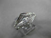 ANTIQUE WIDE .18CT OLD MINE DIAMOND 14KT WHITE GOLD PAVE INSERT RING #22030