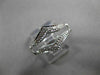 ANTIQUE WIDE .18CT OLD MINE DIAMOND 14KT WHITE GOLD PAVE INSERT RING #22030