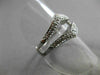 ANTIQUE WIDE .18CT OLD MINE DIAMOND 14KT WHITE GOLD PAVE INSERT RING #22030