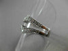 ANTIQUE WIDE .18CT OLD MINE DIAMOND 14KT WHITE GOLD PAVE INSERT RING #22030