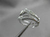 ANTIQUE WIDE .18CT OLD MINE DIAMOND 14KT WHITE GOLD PAVE INSERT RING #22030