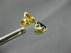 4.10CT DIAMOND & AAA LONDON BLUE TOPAZ 14K 2 TONE GOLD TRILLION HANGING EARRINGS