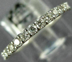 .40CT DIAMOND 18K WHITE GOLD 3D ROUND COMFORT FIT SEMI ETERNITY ANNIVERSARY RING