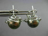 ESTATE LARGE .60CT DIAMOND & AAA TAHITIAN PEARL 18KT WHITE GOLD CLIP ON EARRINGS
