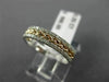 ESTATE .26CT DIAMOND 14KT WHITE & ROSE GOLD ROPE SEMI ETERNITY ANNIVERSARY RING