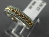 ESTATE .26CT DIAMOND 14KT WHITE & ROSE GOLD ROPE SEMI ETERNITY ANNIVERSARY RING