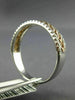 ESTATE .26CT DIAMOND 14KT WHITE & ROSE GOLD ROPE SEMI ETERNITY ANNIVERSARY RING