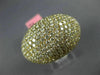 EXTRA LARGE 8.04CT DIAMOND 18KT YELLOW GOLD 3D DOME SHAPE PAVE ANNIVERSARY RING