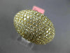 EXTRA LARGE 8.04CT DIAMOND 18KT YELLOW GOLD 3D DOME SHAPE PAVE ANNIVERSARY RING