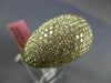 EXTRA LARGE 8.04CT DIAMOND 18KT YELLOW GOLD 3D DOME SHAPE PAVE ANNIVERSARY RING