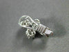 ESTATE LARGE .72CT DIAMOND 14K WHITE GOLD FLOWER CLUSTER CLIP ON EARRINGS #11499