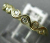 ESTATE .11CT DIAMOND 14K YELLOW GOLD ETOILE BEZEL SEMI ETERNITY ANNIVERSARY RING