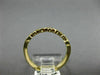 ESTATE .11CT DIAMOND 14K YELLOW GOLD ETOILE BEZEL SEMI ETERNITY ANNIVERSARY RING