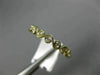 ESTATE .11CT DIAMOND 14K YELLOW GOLD ETOILE BEZEL SEMI ETERNITY ANNIVERSARY RING