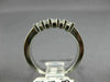 ESTATE .50CT PRINCESS CUT DIAMOND 14KT WHITE GOLD 5 STONE ANNIVERSARY RING 19278