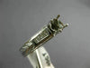 ANTIQUE .40CT DIAMOND 18KT WHITE GOLD 3D ROUND SEMI MOUNT ENGAGEMENT RING #22417