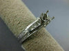 ANTIQUE .40CT DIAMOND 18KT WHITE GOLD 3D ROUND SEMI MOUNT ENGAGEMENT RING #22417