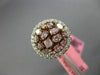 ESTATE WIDE 1.74CT WHITE & PINK DIAMOND 18KT WHITE & ROSE GOLD ANNIVERSARY RING