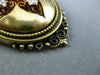 ANTIQUE LARGE 1.0CT ROSE CUT DIAMONDS 14KT YELLOW GOLD VICTORIAN PENDANT #26184