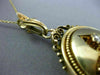 ANTIQUE LARGE 1.0CT ROSE CUT DIAMONDS 14KT YELLOW GOLD VICTORIAN PENDANT #26184