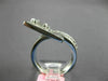 ESTATE LARGE 1.20CT DIAMOND 18KT WHITE GOLD 3D ROUND & BAGUETTE BELT SQUARE RING