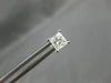 ESTATE 1.0CT PRINCESS CUT DIAMOND 14K WHITE GOLD 3D CLASSIC STUD EARRINGS #15550