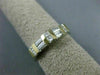 ANTIQUE .50CT BAGUETTE & ROUND DIAMOND 14K TWO TONE GOLD ANNIVERSARY RING #22465