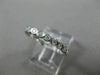 ESTATE .46CT DIAMOND 14KT WHITE GOLD 3D BEZEL ETERNITY WEDDING ANNIVERSARY RING