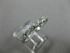 ESTATE .46CT DIAMOND 14KT WHITE GOLD 3D BEZEL ETERNITY WEDDING ANNIVERSARY RING