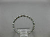 ESTATE .46CT DIAMOND 14KT WHITE GOLD 3D BEZEL ETERNITY WEDDING ANNIVERSARY RING