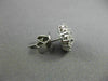 ESTATE LARGE 1.58CT DIAMOND 18KT WHITE GOLD CLUSTER FLOWER CLASSIC STUD EARRINGS
